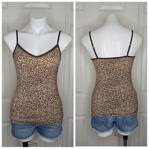 Jones New York animal print stretch cami sz M